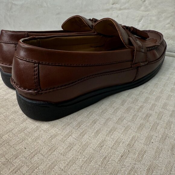 Dockers Mens Tassel Loafers Brown Leather Size 9.5M Slip-on - Picture 7 of 9